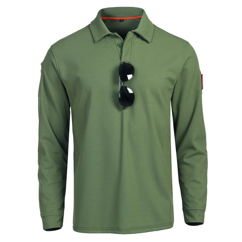 Herren funktionales Langarm-Polohemd Krohn-e