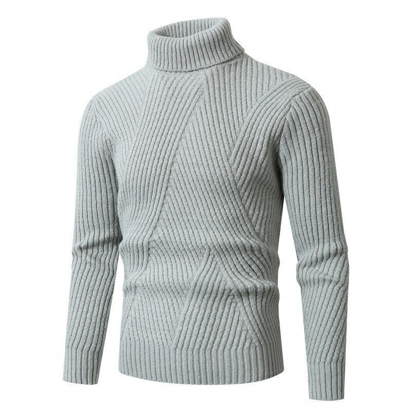 Damen Rollkragenpullover mit strukturiertem Design von Krohn-e