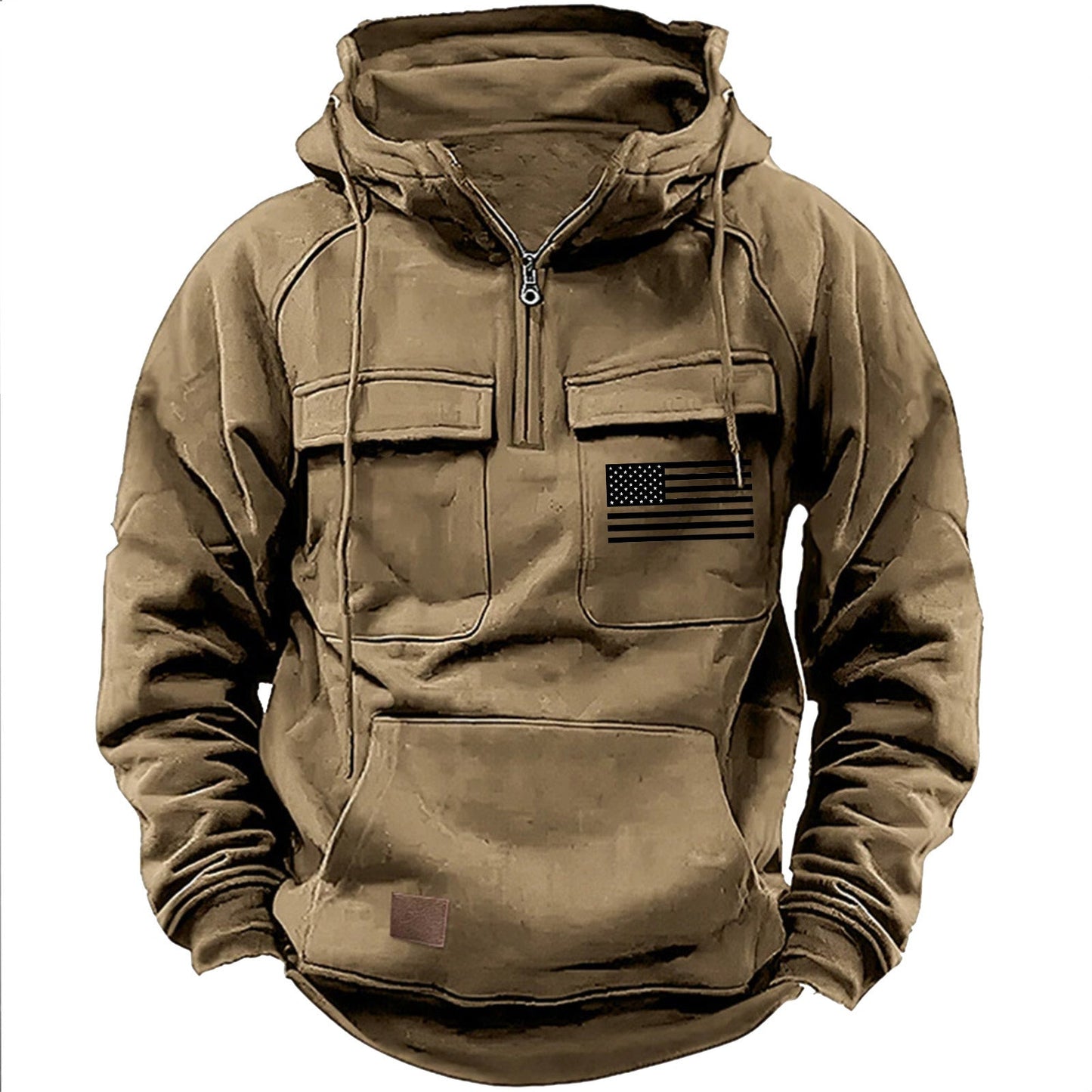 Herren praktische Kapuzenpullover mit zahlreichen Taschen Krohn-e