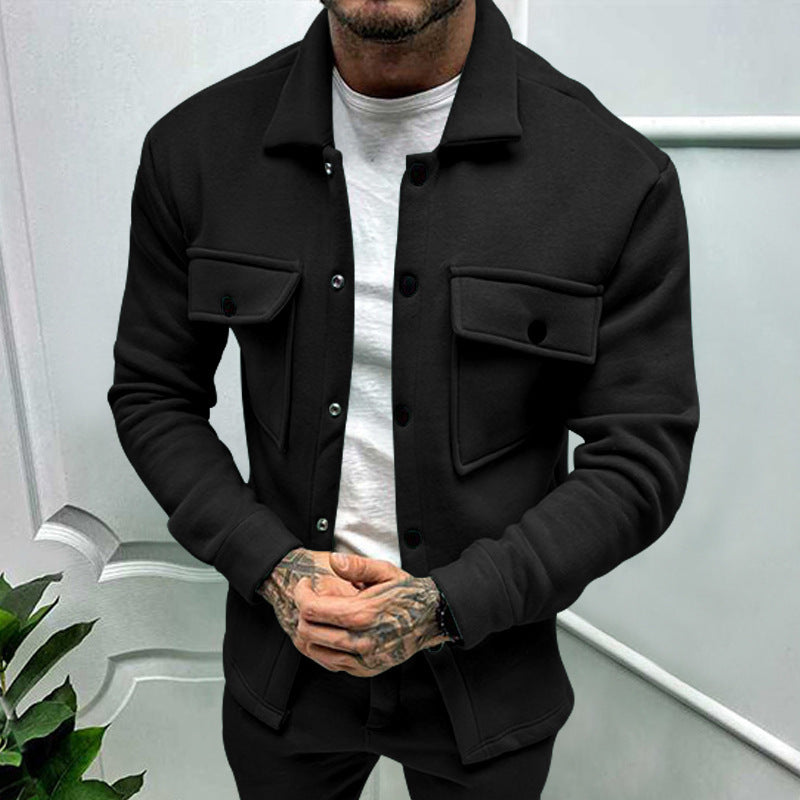 Herren Utility Jacke mit praktischen Taschen und modernem Schnitt Krohn-e