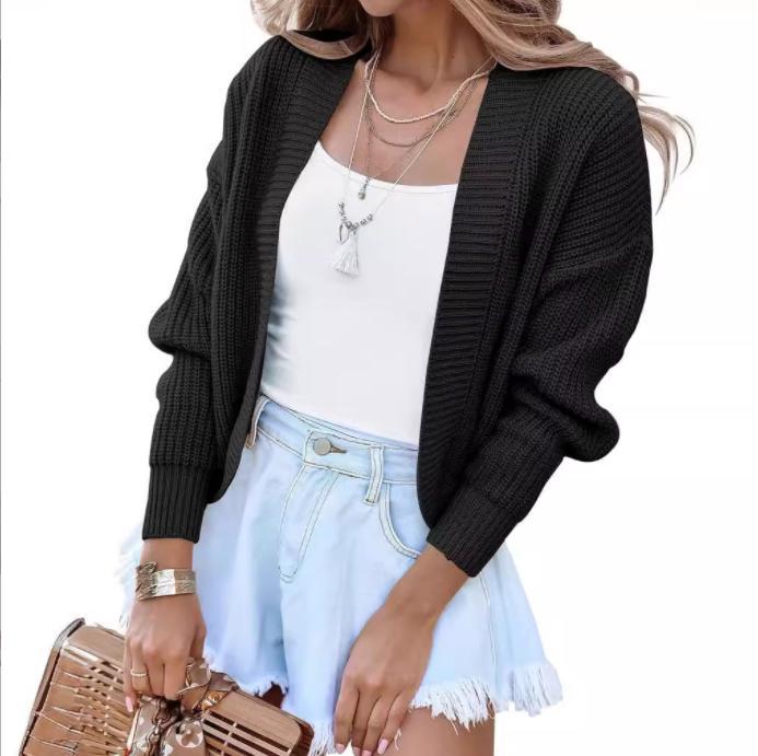 Damen lässiger Strickpullover mit überschnittenen Schultern und weitem Schnitt Krohn-e