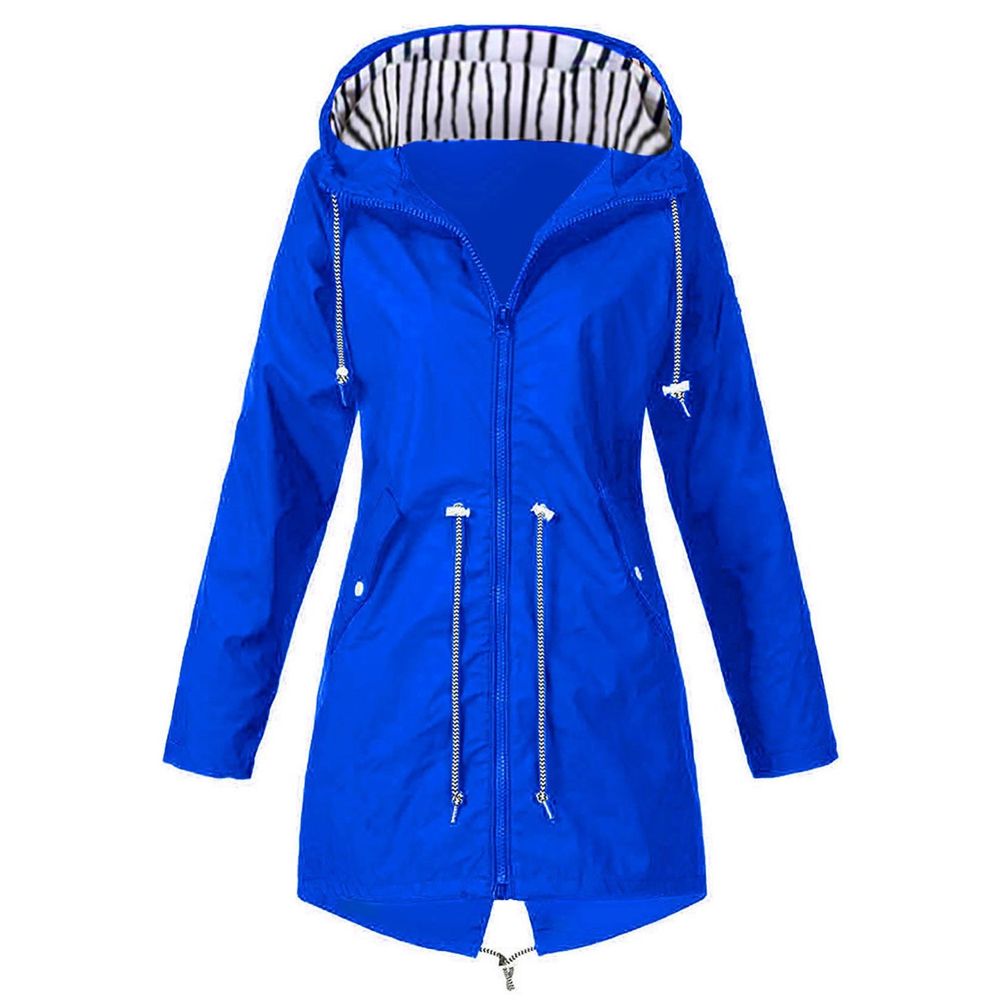 Damen wasserabweisende Freizeitjacke mit verstellbarem Kapuzenkragen und funktionalen Taschen Krohn-e