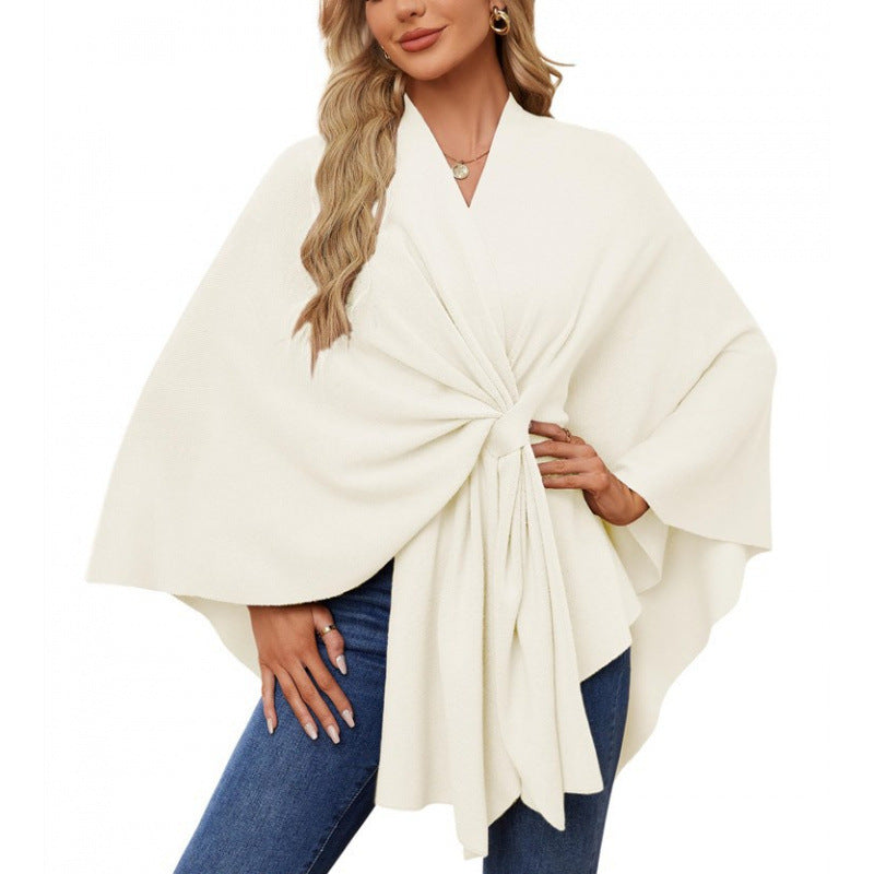 Damen modischer Wickelmantel mit trendigem Design Krohn-e