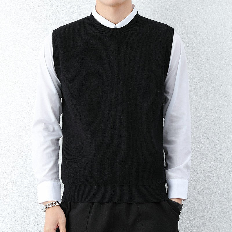 Herren Strickweste mit modernem Feinstrickmuster und bequemer Passform Krohn-e