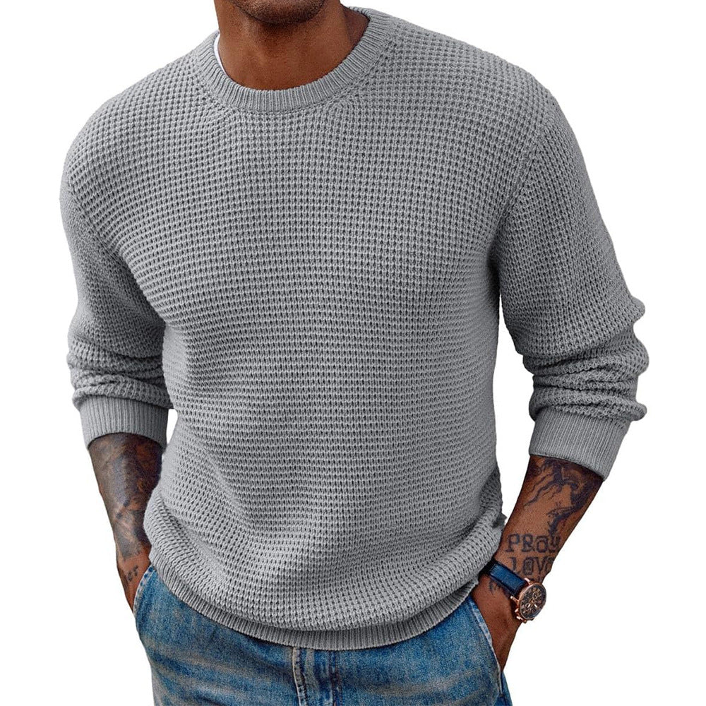 Herren Großer Strickpullover mit strukturiertem Gewebe Krohn-e