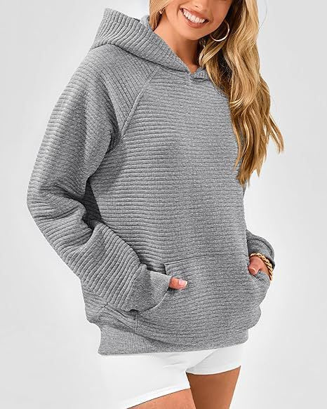 Damen Kapuzensweater aus strukturiertem Stoff Krohn-e