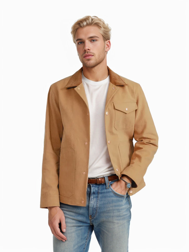 Herren zeitlose Jacke mit strukturiertem Design Krohn-e