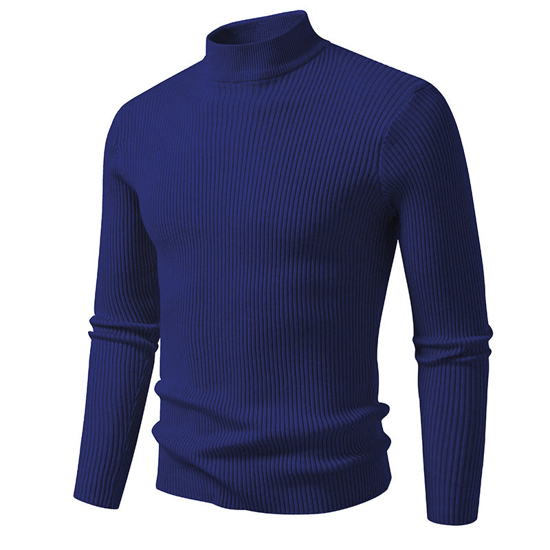 Herren Hochwertiger Rollkragenpullover aus Rippenstrick Krohn-e