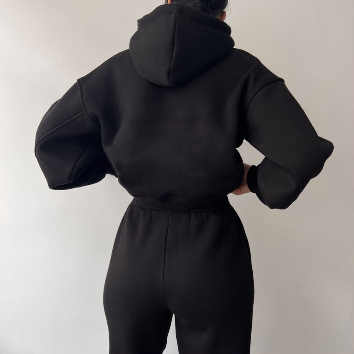 Damen modisches und lässiges Hoodie-Set mit weitem Schnitt Krohn-e