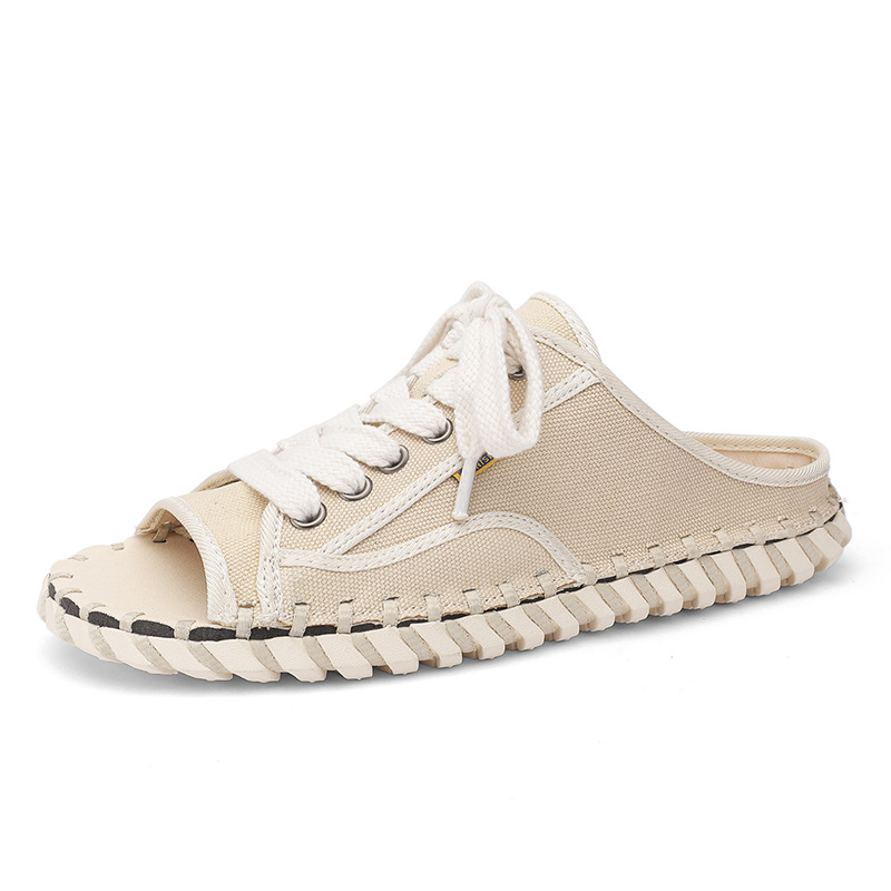 Herren-Sandale: Stilvolle, bequeme orthopädische Canvas-Sandalen