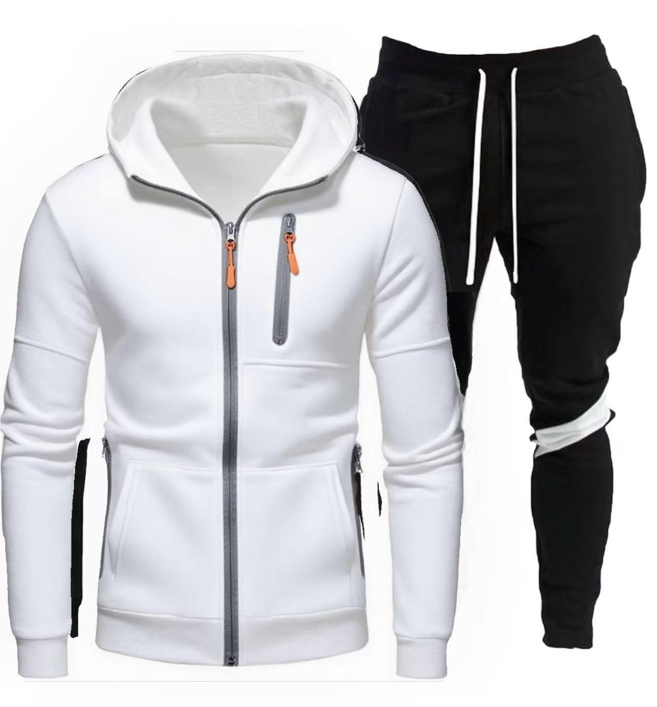 Herren sportliche Kapuzenjacke mit praktischem Reißverschluss und Jogginghose Krohn-e
