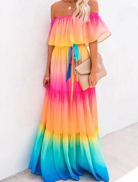 Elegantes Off-Shoulder-Kleid von Krohn-e