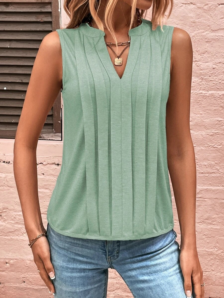Damen elegante ärmellose Bluse Krohn-e