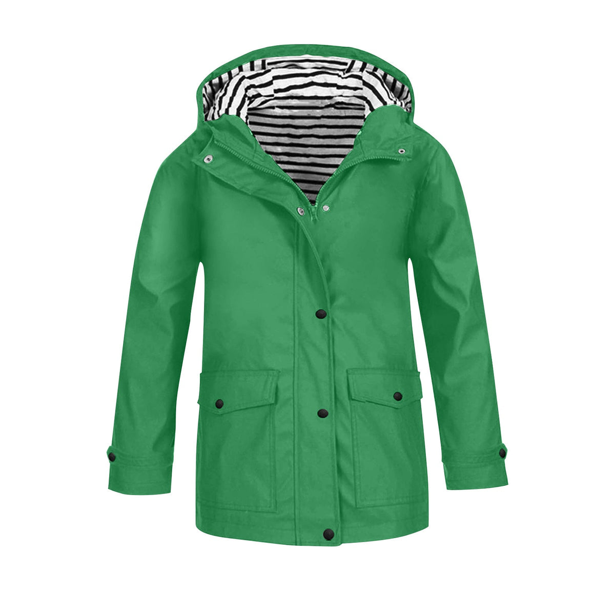 Damen wetterfeste Parkajacke mit praktischen Taschen und verstellbarem Kapuzenkragen Krohn-e