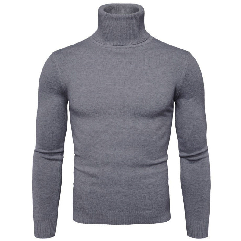 Herren Rollkragenpullover aus feiner Strickware Krohn-e