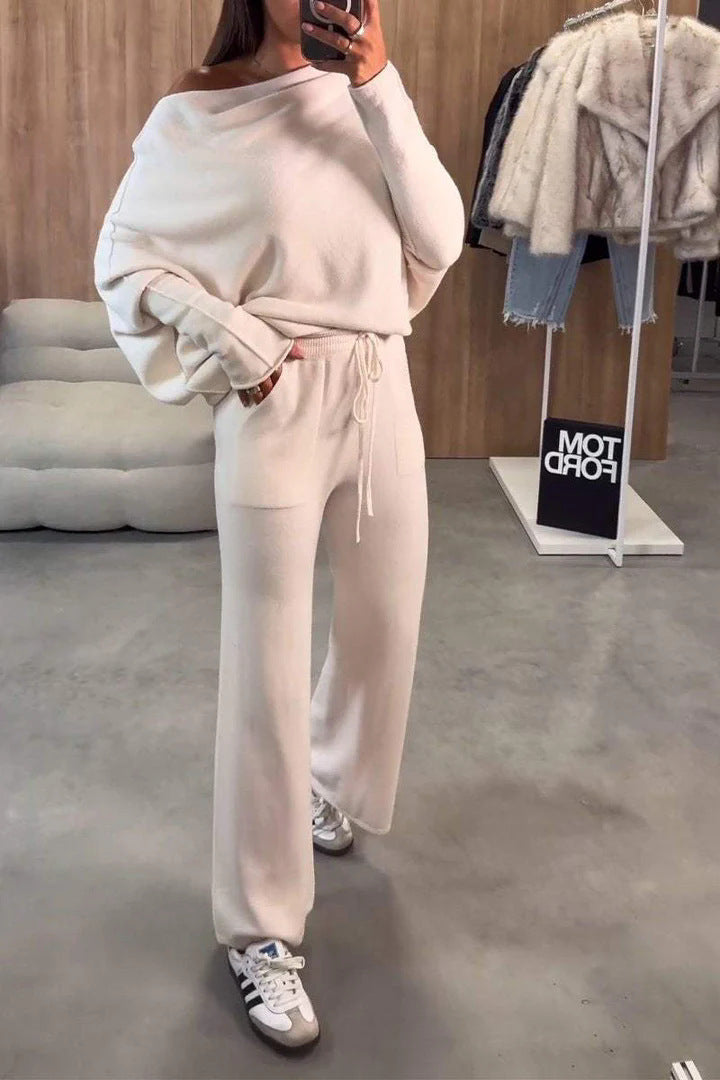 Damen Bequemes und elegantes Loungewear-Set mit weitem Schnitt Krohn-e