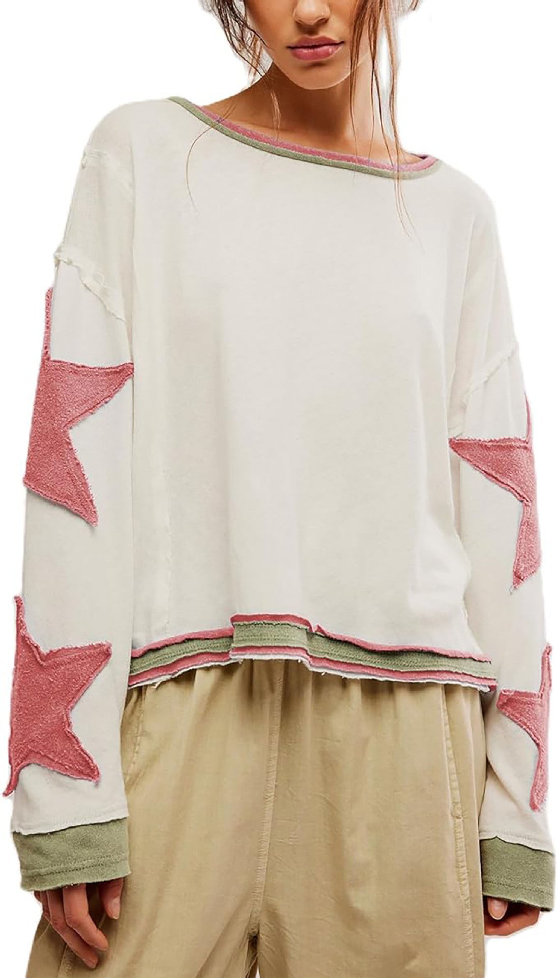 Damen lässiger Pullover mit Sternen-Design Krohn-e