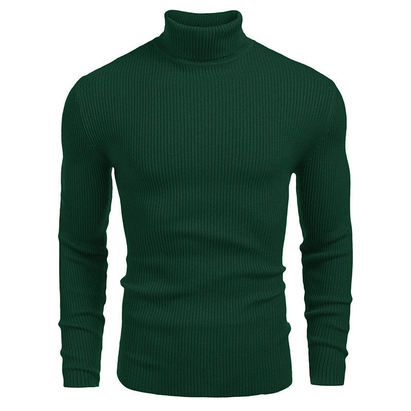 Herren eleganter Rollkragenpullover aus ribbed Strick Krohn-e