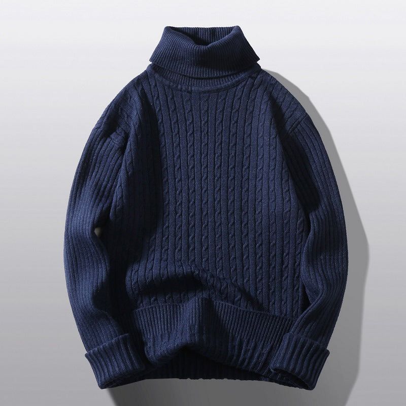 Damen Strickpullover mit hohem Kragen und Rippenmuster Krohn-e
