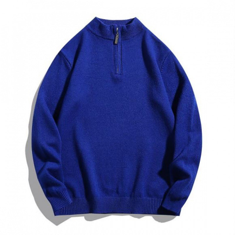 Herren gemütlicher Rollkragenpullover mit Reißverschluss Krohn-e