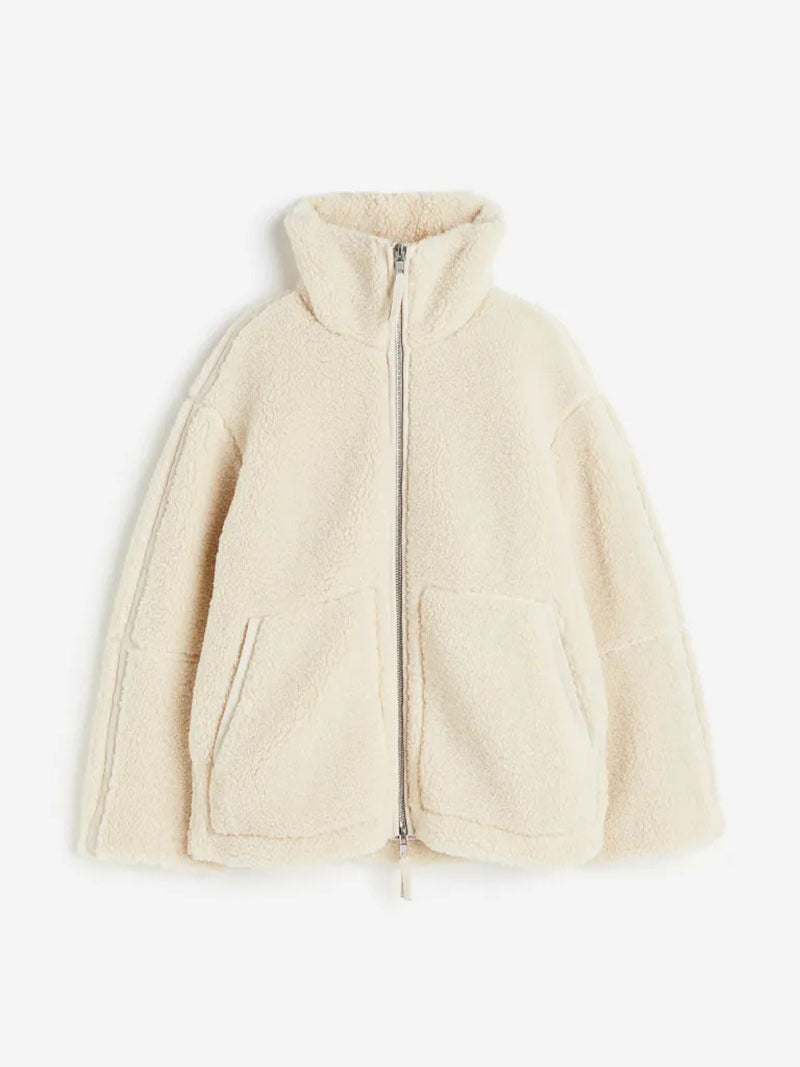 Damen kuschelige Fleecejacke mit praktischen aufgesetzten Taschen und modernem Stehkragen Krohn-e