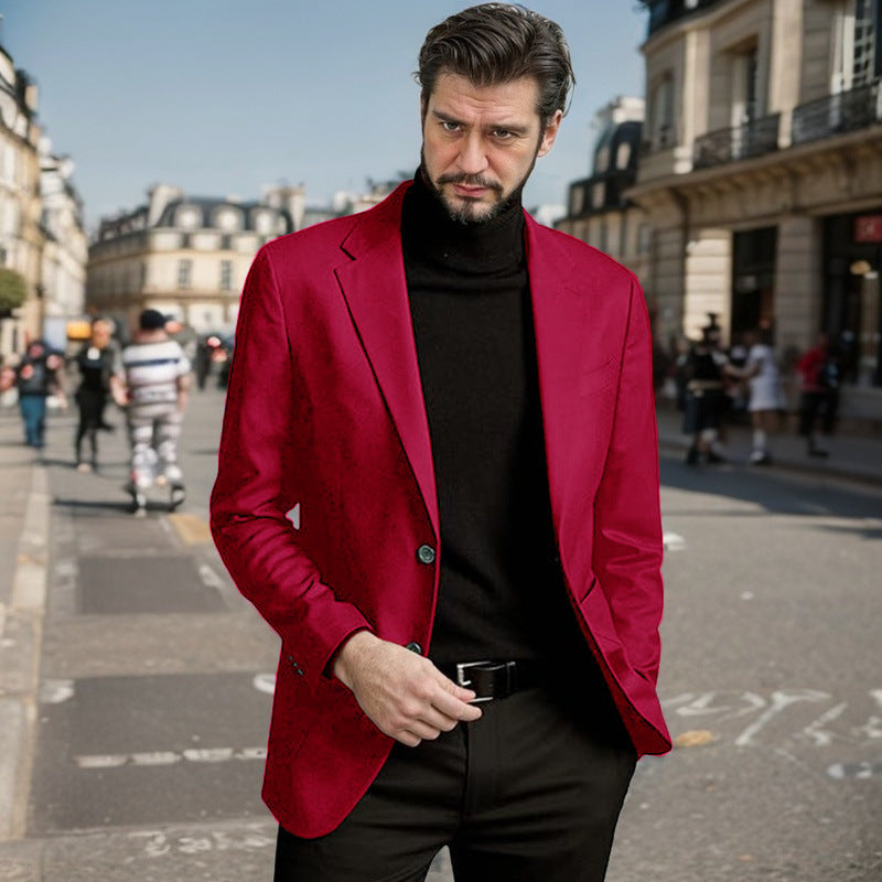 Herren Eleganter Einreiher-Blazer Krohn-e
