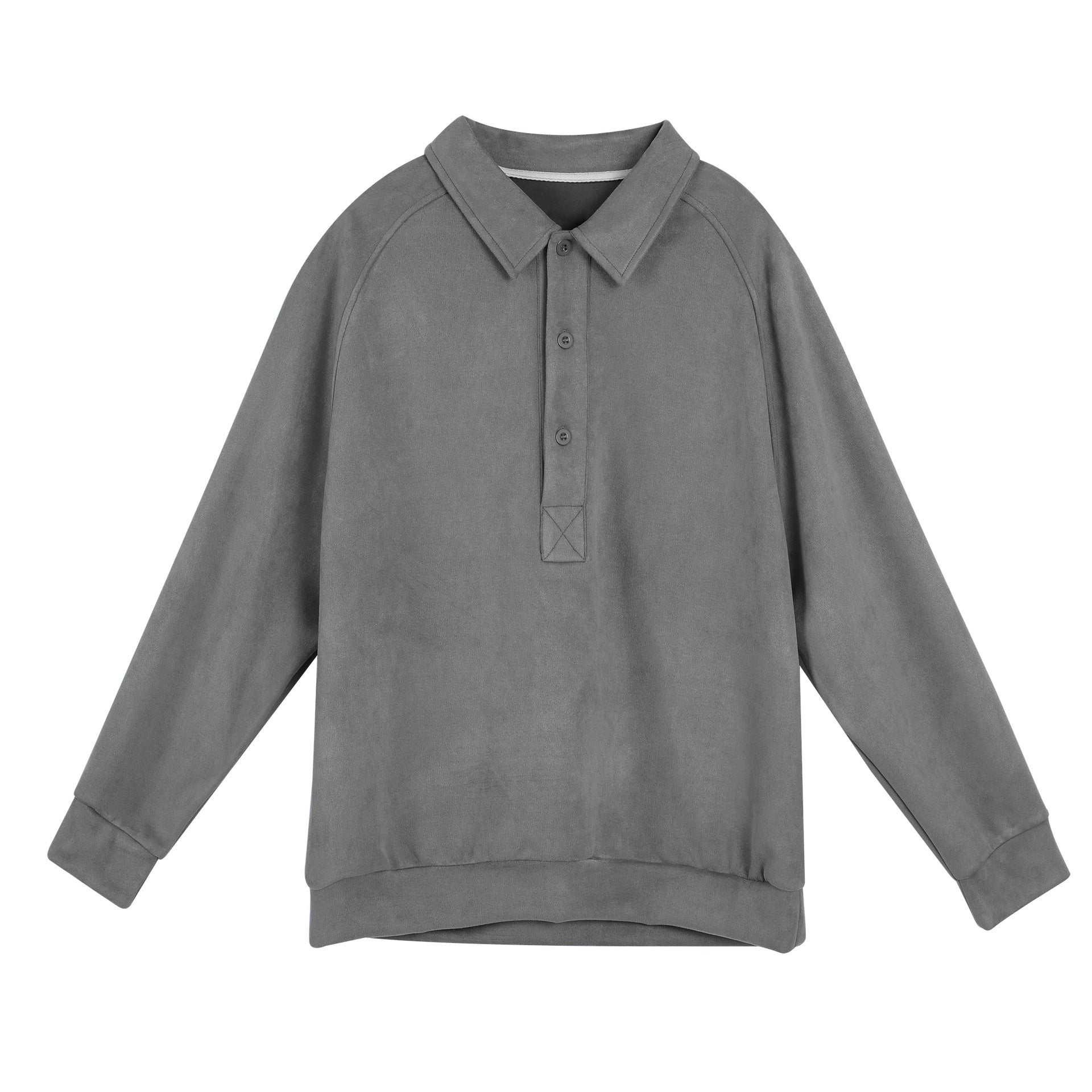 Damen Sportliches Langarm-Polooberteil mit lässigem Kragen und Knopfdetails Krohn-e