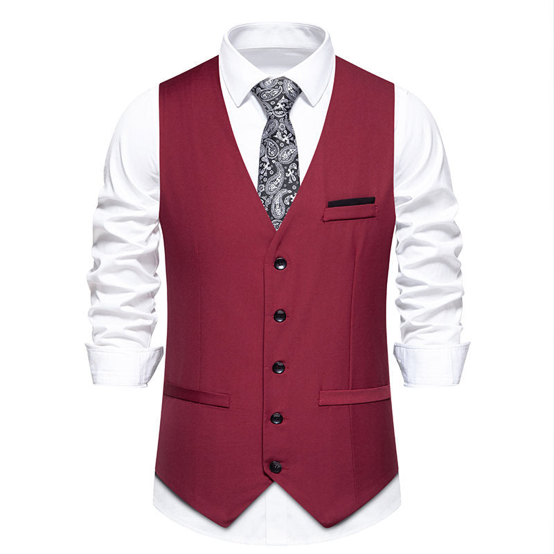 Herren elegante Anzugweste mit feiner Struktur und hochwertigem Material Krohn-e