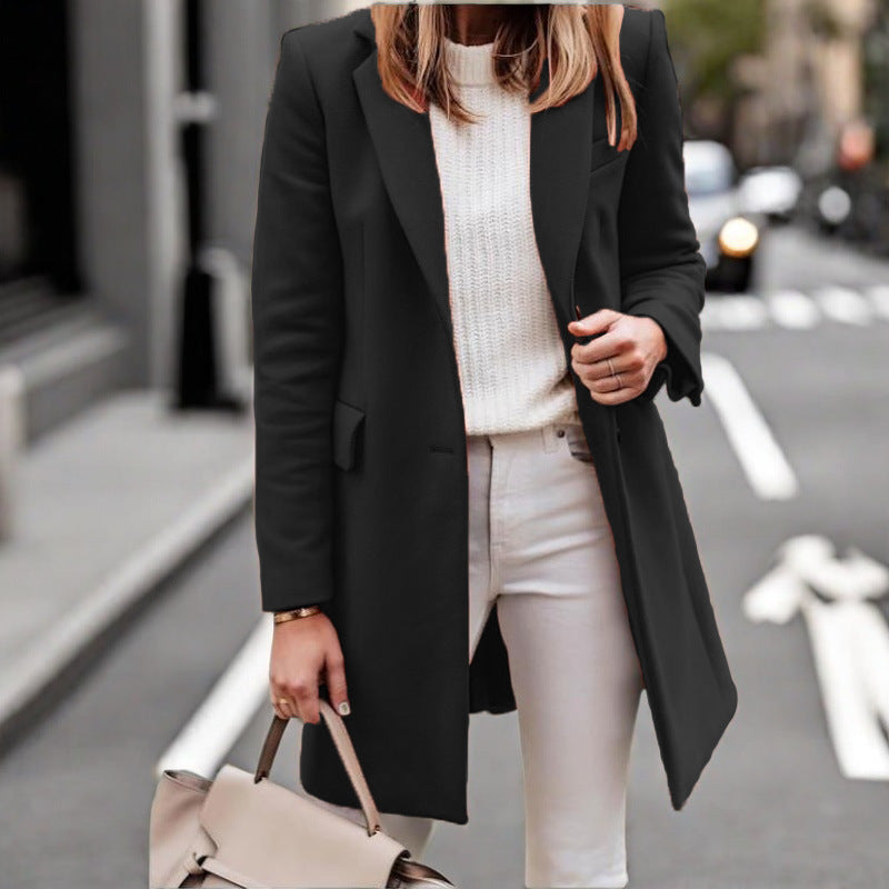 Damen Lässiger und eleganter Langmantel Krohn-e