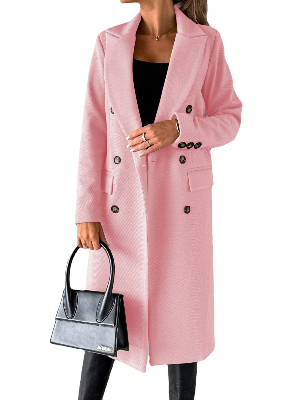 Damen Eleganter und zeitloser Trenchcoat mit doppelter Knopfleiste und praktischen Taschen Krohn-e