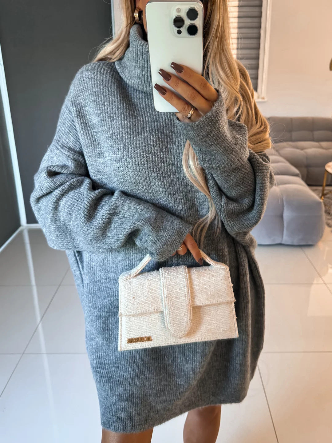 Damen kuscheliger Oversized Pullover Krohn-e
