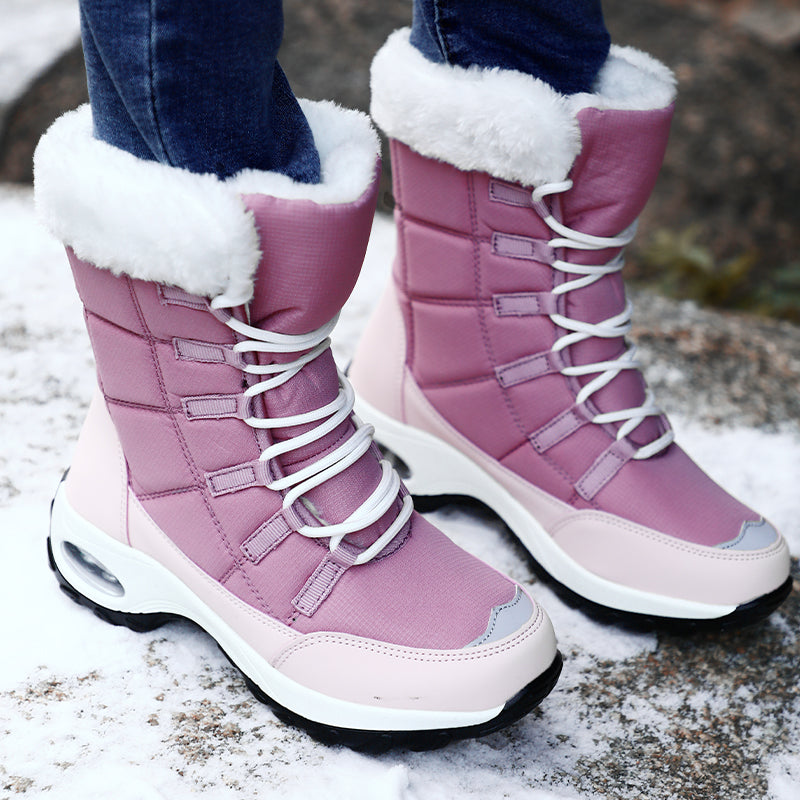 Krohn-e | Stiefel - Schaft Bis Zur Mitte Der Wade - Schnürverschluss - Luftpolster