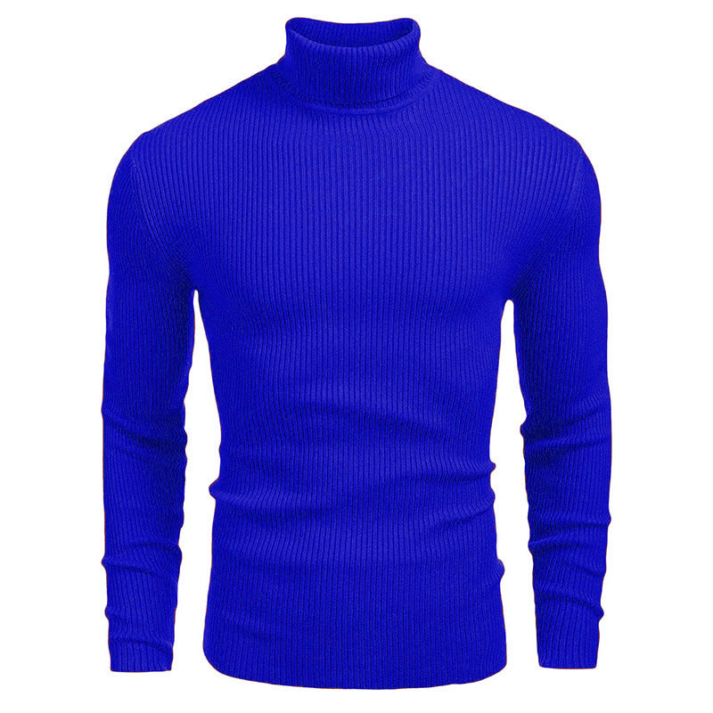Herren Rollkragenpullover aus feinem Rippstrick Krohn-e
