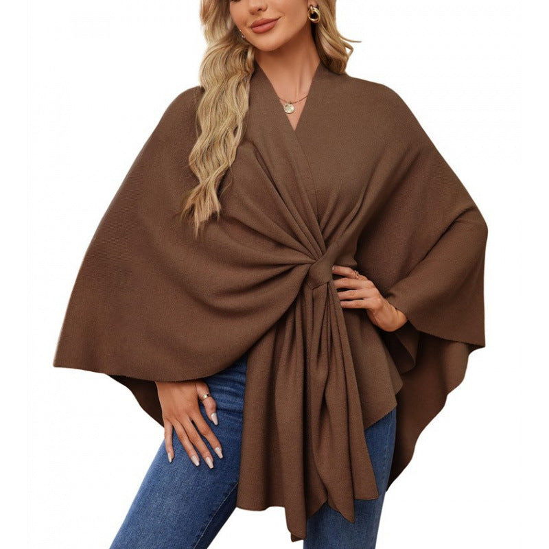 Damen modischer Wickelmantel mit trendigem Design Krohn-e