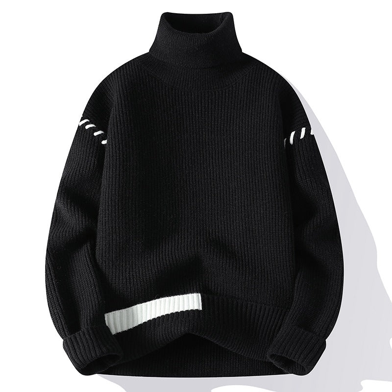 Damen Grober Rollkragenpullover mit dekorativen Ärmeldetails Krohn-e
