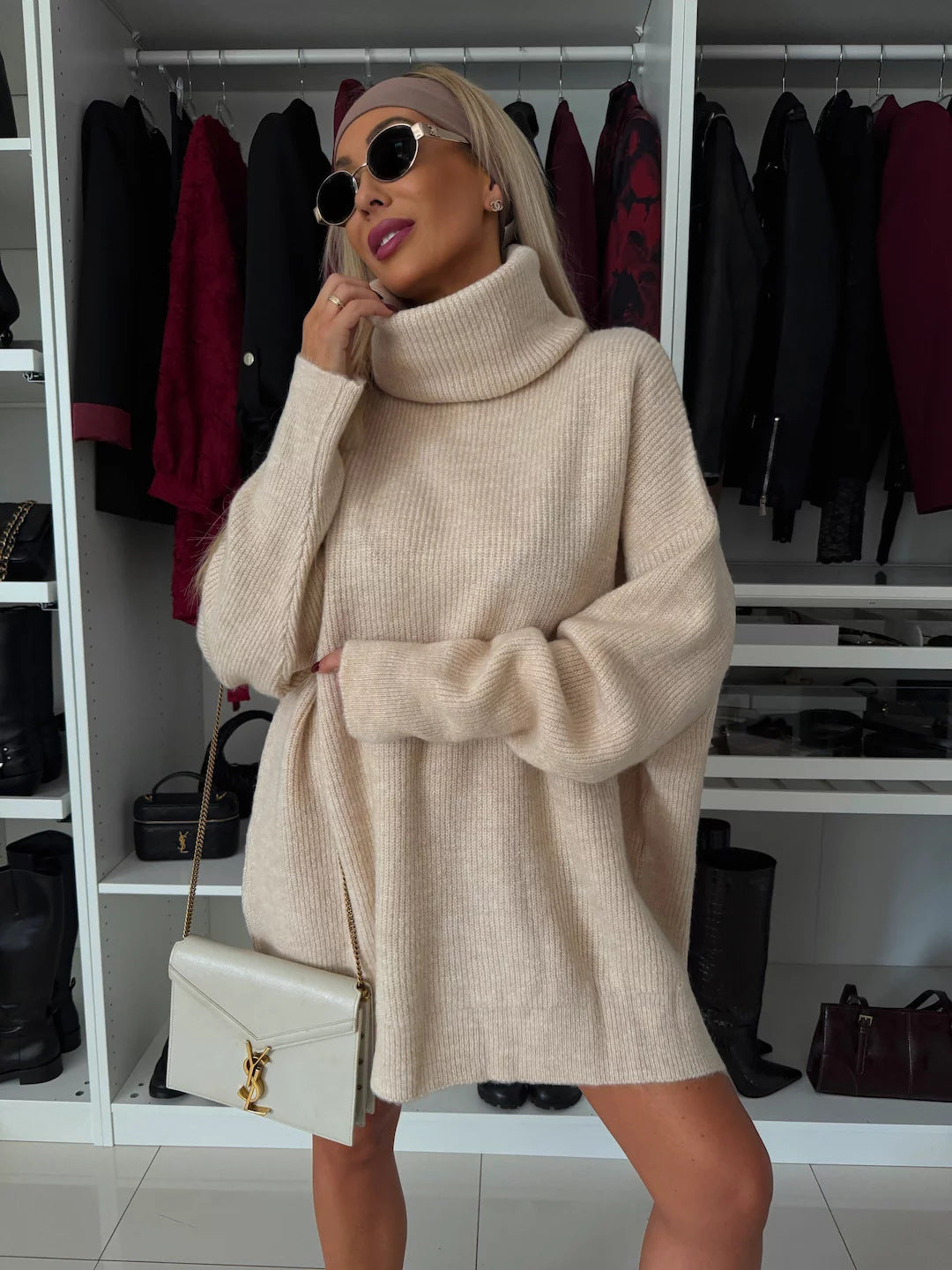 Damen kuscheliger Oversized Pullover Krohn-e
