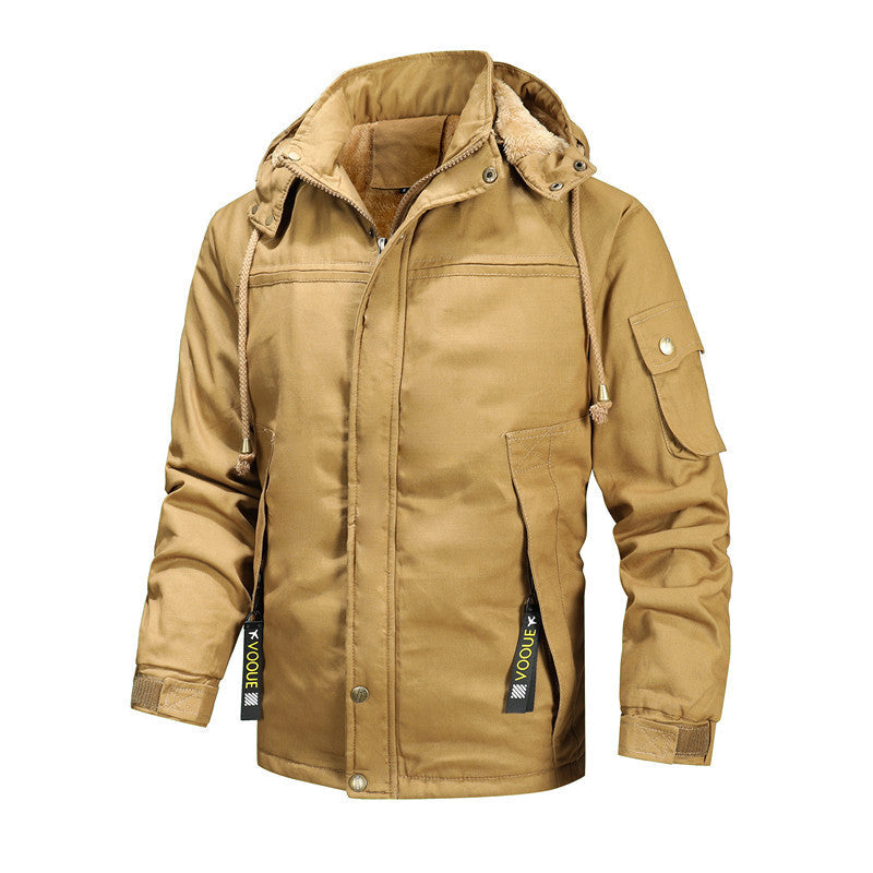 Herren vielseitige Outdoor-Jacke mit gefütterter Kapuze Krohn-e