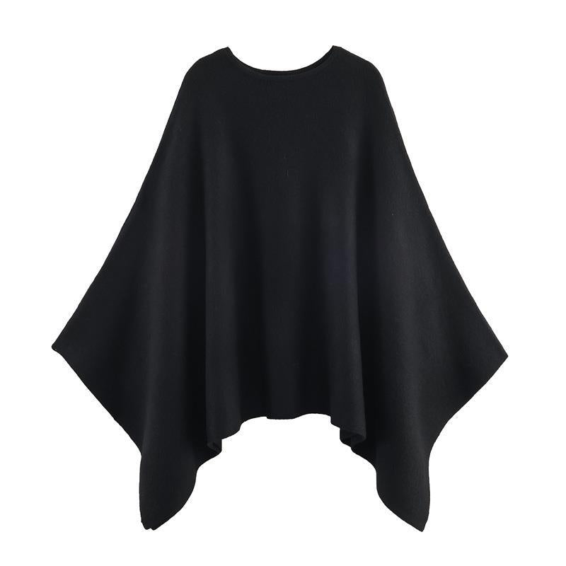 Damen eleganter PONCHO aus hochwertigem Material mit asymmetrischem Schnitt Krohn-e