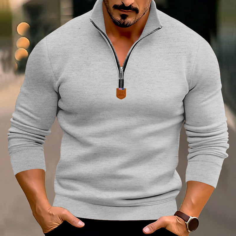 Herren Sweatshirt mit modernem Reißverschluss Krohn-e