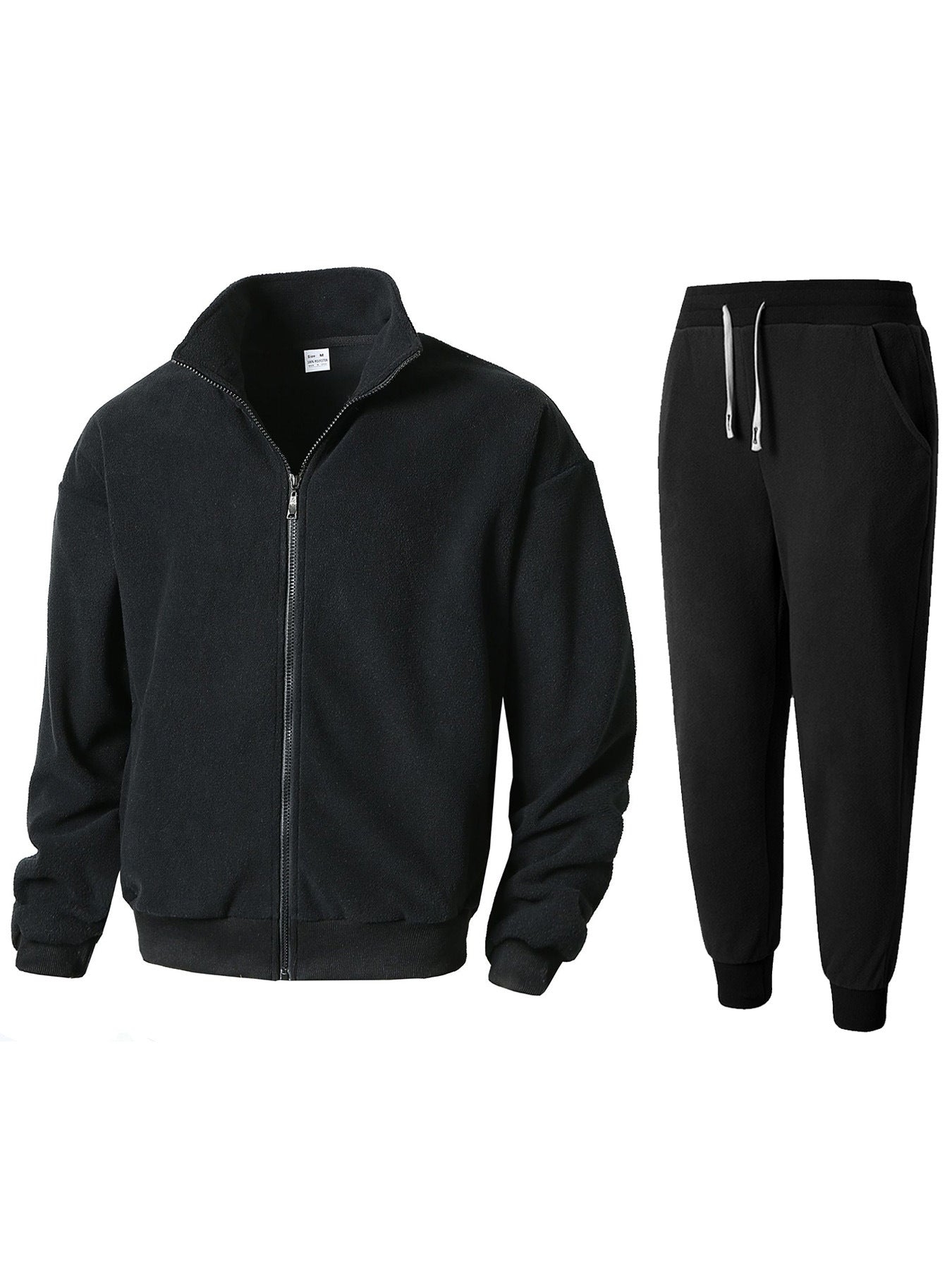 Herren Fleece Relaxanzug mit hohem Kragen Krohn-e