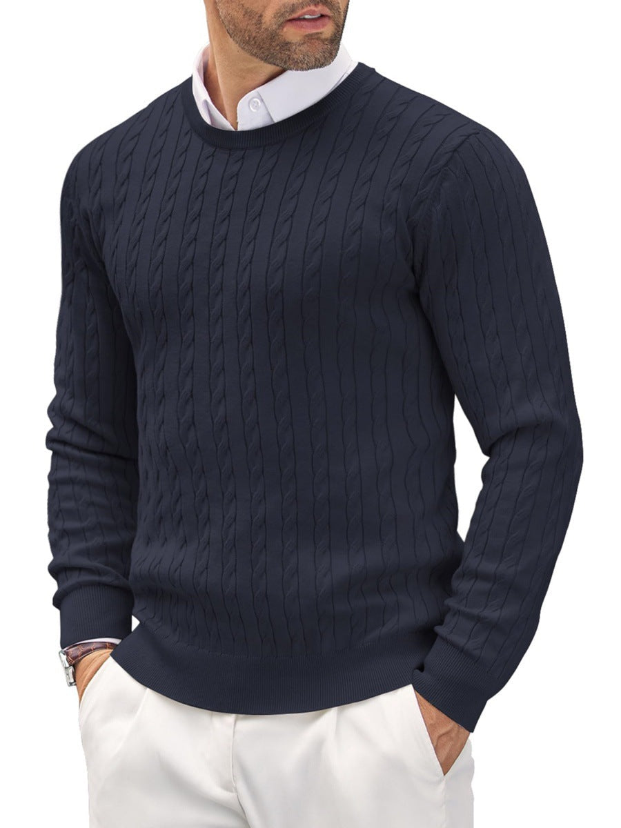 Herren Strickpullover mit Fischgratmuster Krohn-e