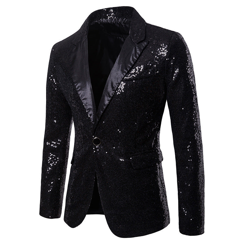 Herren Glitzernder Festtagsblazer mit elegantem Schnitt Krohn-e