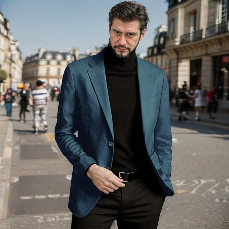 Herren Eleganter Einreiher-Blazer Krohn-e