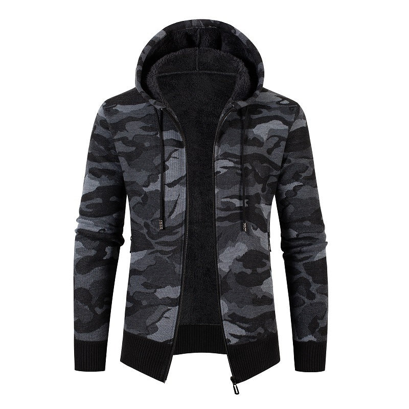 Herren modischer Kapuzensweater mit Karomuster Krohn-e