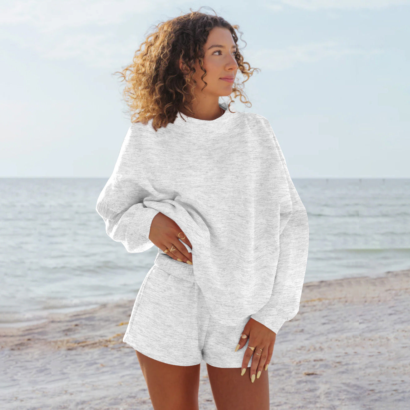 Damen Oversize-Sweatshirt mit Raglanärmeln Krohn-e