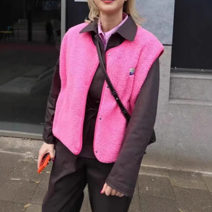 Damen modische Weste mit Fleece-Futter und praktischen Taschen Krohn-e