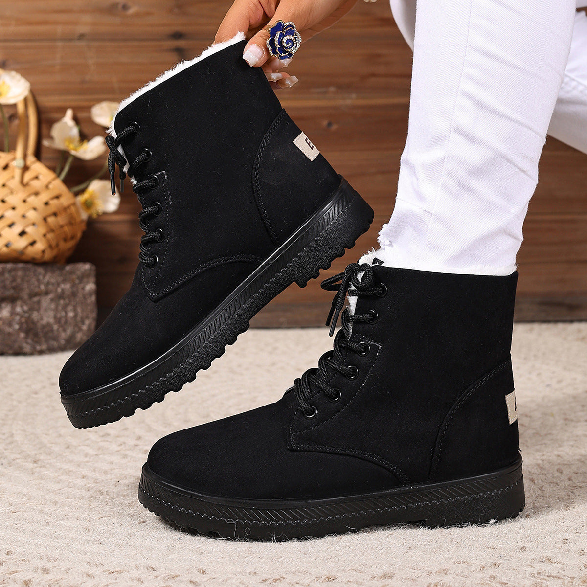 Damen Warm gefütterte Winterstiefel Krohn-e