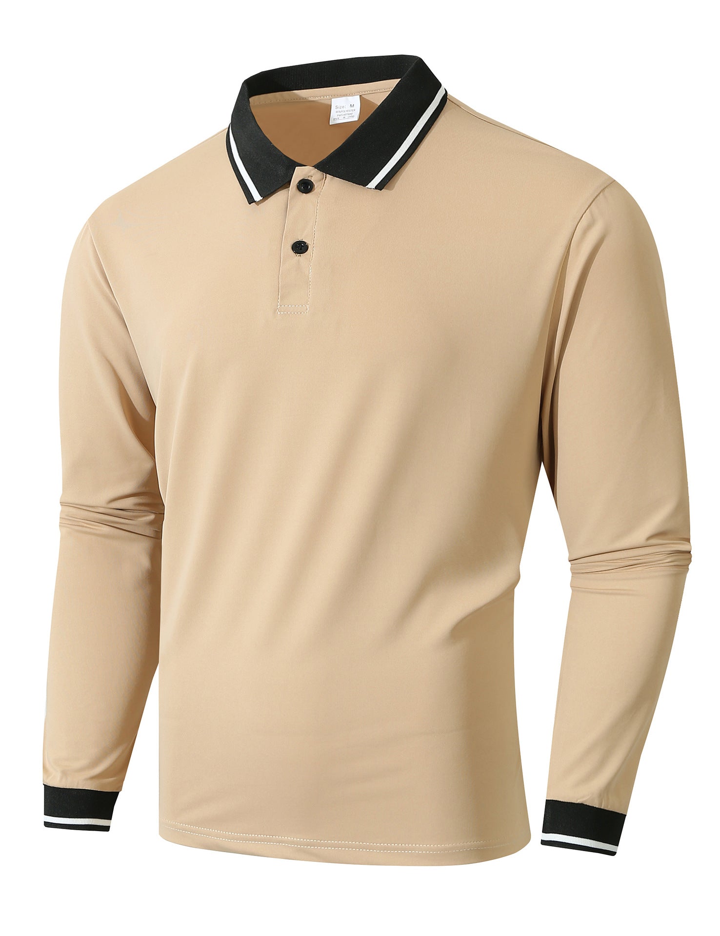Herren Langarm Poloshirt mit sportlicher Rippstruktur Krohn-e
