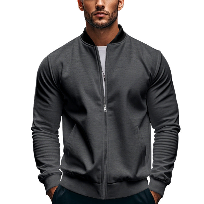 Herren sportliche Jacke mit praktischem Reißverschluss und atmungsaktiven Materialien Krohn-e