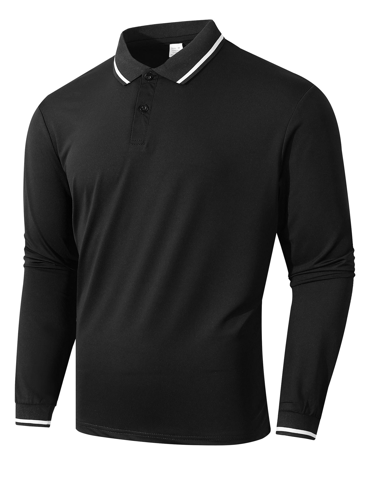Herren Langarm Poloshirt mit sportlicher Rippstruktur Krohn-e